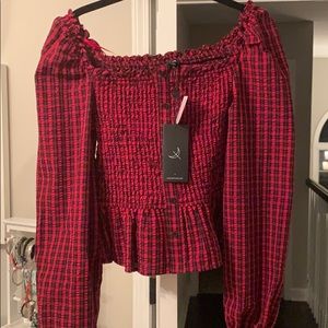 Free People NEW WITH TAGS long sleeve blouse